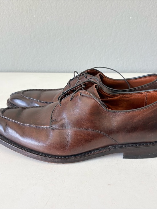 Allen Edmonds Parkway Brown Leather Split Toe Derby Dress Shoes Mens Size 10.5 D main image 10
